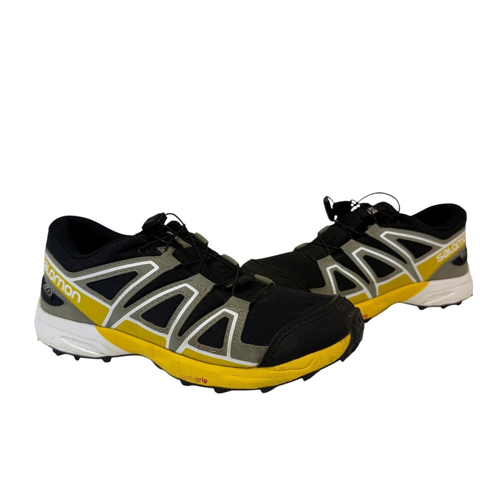 Salomon Mens Speedcross Trail Running Shoes Size 7 Hiking Athletic Black Yellow